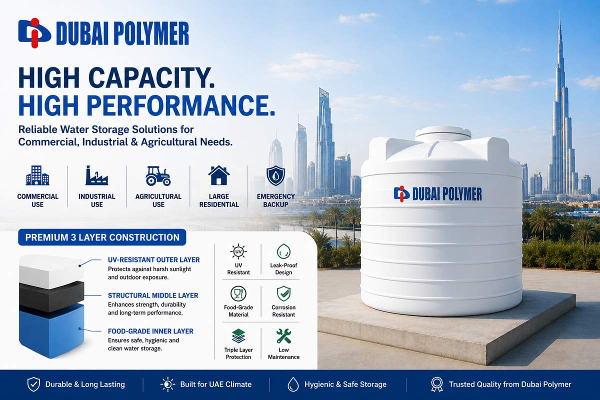 3000 Gallon Water Tank in UAE for Industrial & Commercial Water Storage